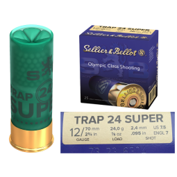 Brokové náboje SB 12/70, TRAP 24 SUPER, 2,4mm broky, 24g 25ks