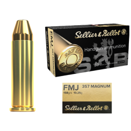 Revolverové náboje SB 357 Mag. FMJ 10,25g/158gr bal. 50ks