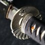 katana Hatten Japanese Sword - T-10 Folded Steel, Real Choji Hamon, Yokote