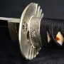 katana Hatten Japanese Sword - T-10 Folded Steel, Real Choji Hamon, Yokote