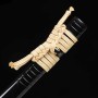 katana Tsunami White Japanese Sword - T-10 Carbon Steel, Real Choji Hamon, Yokote