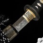 tanto Juken & Japanese Tanto & T-10 Steel & Real Hitatsura Hamon