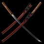 Warabi Japanese Sword - T-10 Steel, Yokote - Choji Hamon