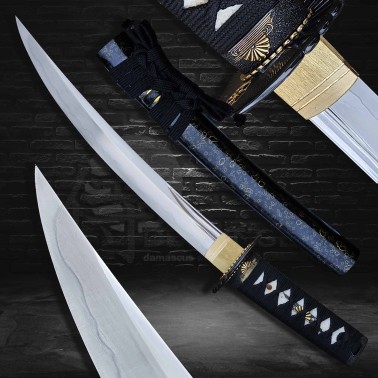 japanese tanto Sutepuru & T-10 Mono Steel & Real Choji Hamon