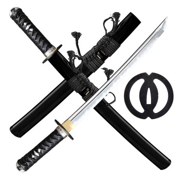 wakizashi Kodachi Shapu - 1,40 Shaku - Japanese iaido Sword - AISI 1065 Steel, Real Choji Hamon, Yok