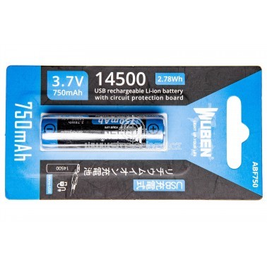 Baterie Wuben 14500 Li-Ion 750mAh