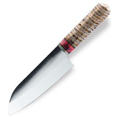 nůž Santoku 145mm Dellinger Mirror Wootz - Mammut Collect Nr.5