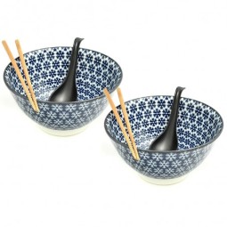 misky na ramen, komplet - Yuki 19.5 cm , 1100ml